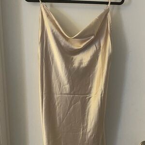 Elegant Cream Slip Dress
